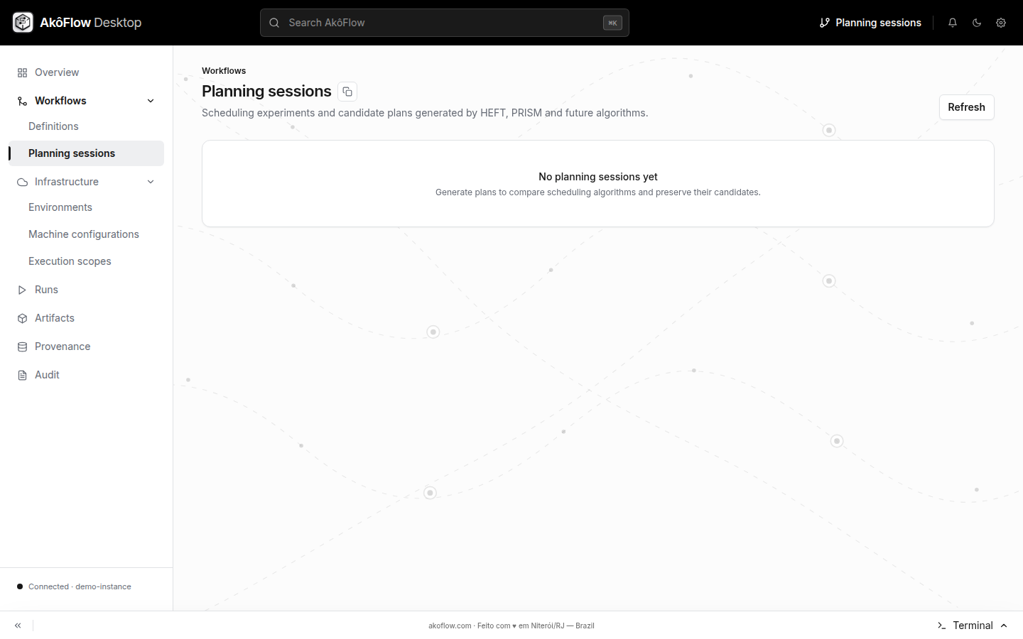 Planning sessions catalog
